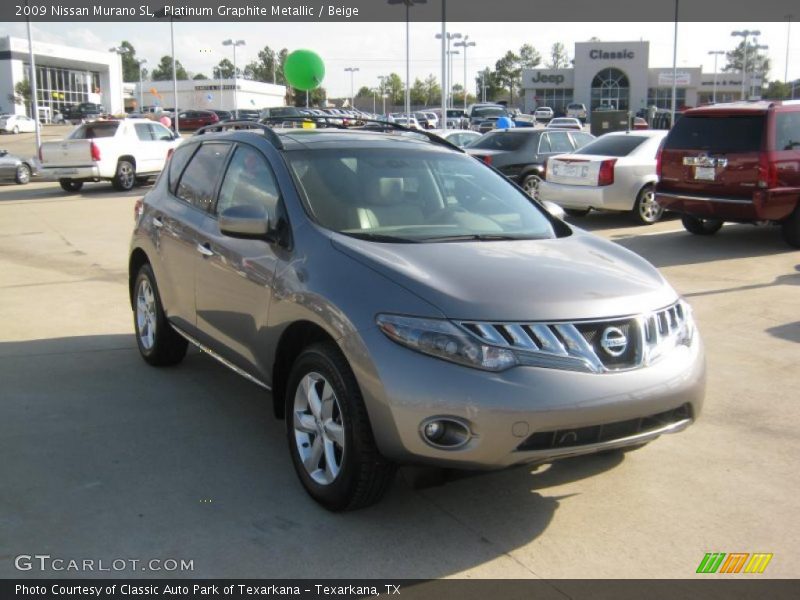 Platinum Graphite Metallic / Beige 2009 Nissan Murano SL