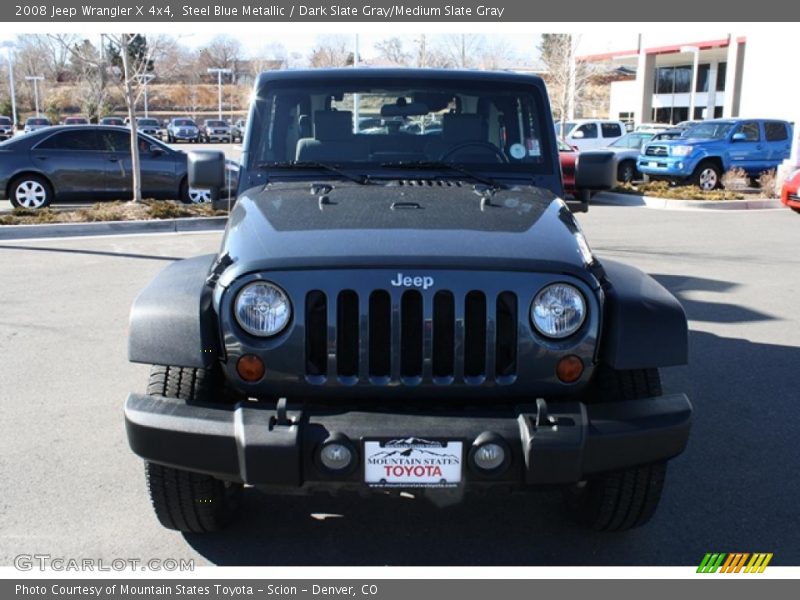 Steel Blue Metallic / Dark Slate Gray/Medium Slate Gray 2008 Jeep Wrangler X 4x4