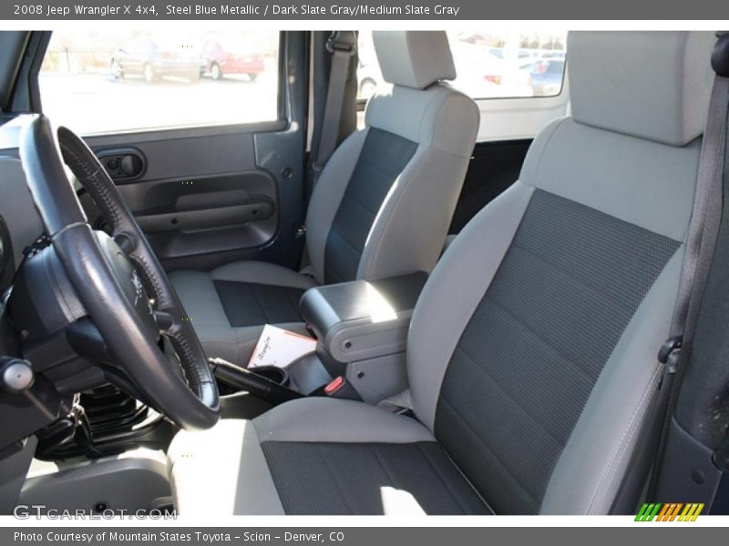 Steel Blue Metallic / Dark Slate Gray/Medium Slate Gray 2008 Jeep Wrangler X 4x4