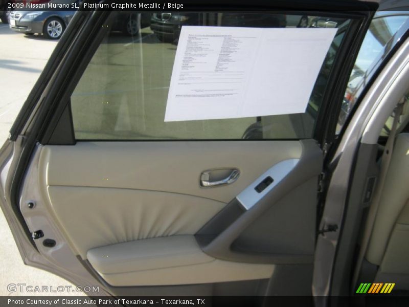 Platinum Graphite Metallic / Beige 2009 Nissan Murano SL