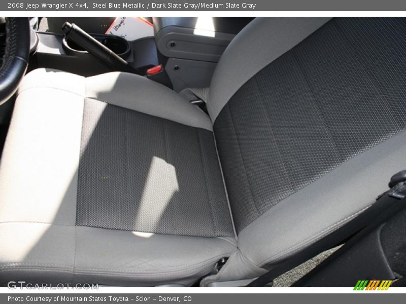 Steel Blue Metallic / Dark Slate Gray/Medium Slate Gray 2008 Jeep Wrangler X 4x4
