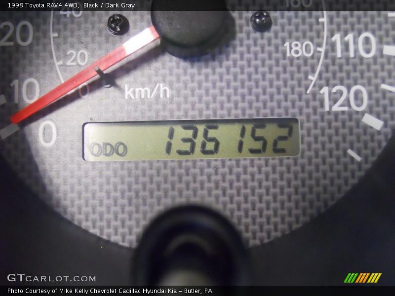 Black / Dark Gray 1998 Toyota RAV4 4WD