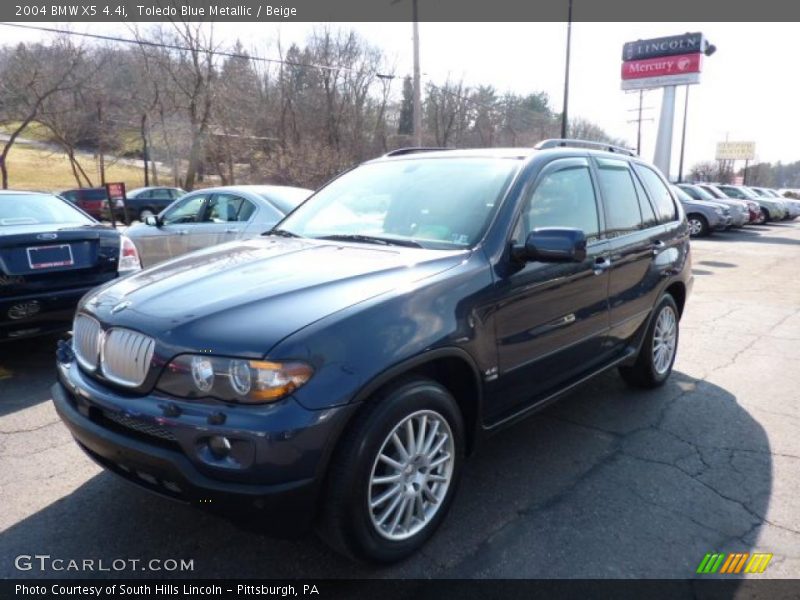 Toledo Blue Metallic / Beige 2004 BMW X5 4.4i