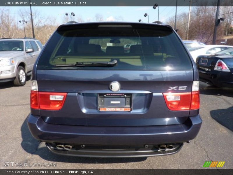 Toledo Blue Metallic / Beige 2004 BMW X5 4.4i