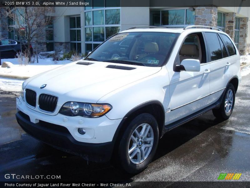 Alpine White / Sand Beige 2005 BMW X5 3.0i