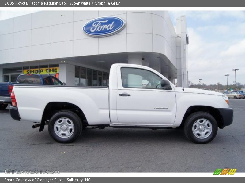Super White / Graphite Gray 2005 Toyota Tacoma Regular Cab