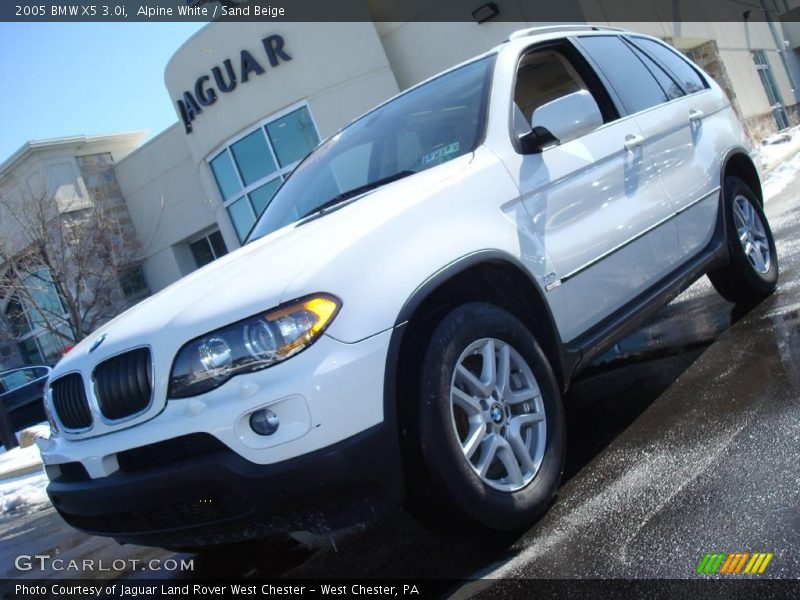 Alpine White / Sand Beige 2005 BMW X5 3.0i