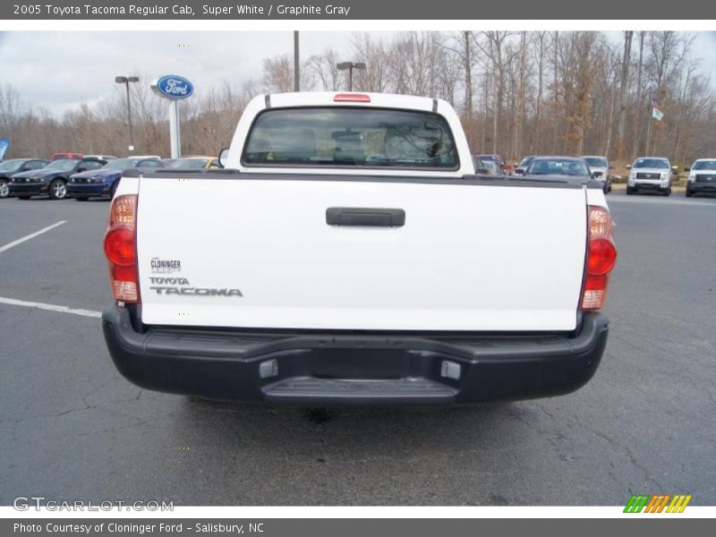 Super White / Graphite Gray 2005 Toyota Tacoma Regular Cab