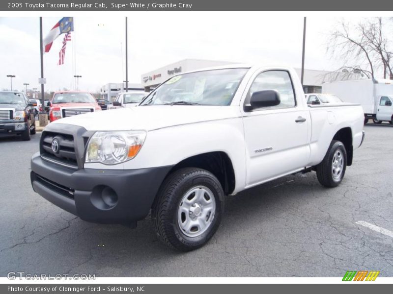 Super White / Graphite Gray 2005 Toyota Tacoma Regular Cab