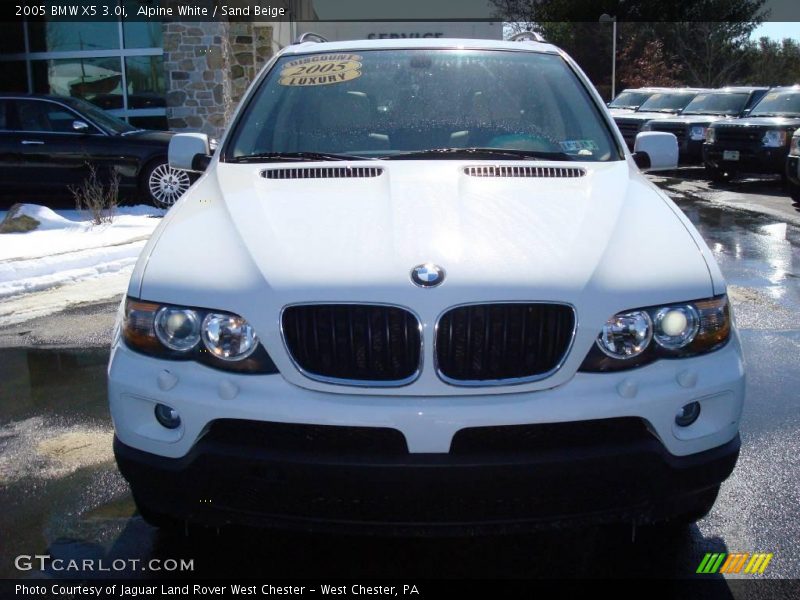 Alpine White / Sand Beige 2005 BMW X5 3.0i