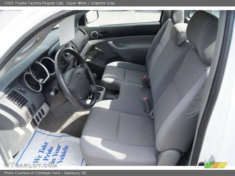  2005 Tacoma Regular Cab Graphite Gray Interior