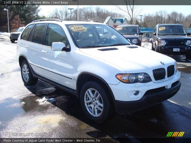 Alpine White / Sand Beige 2005 BMW X5 3.0i