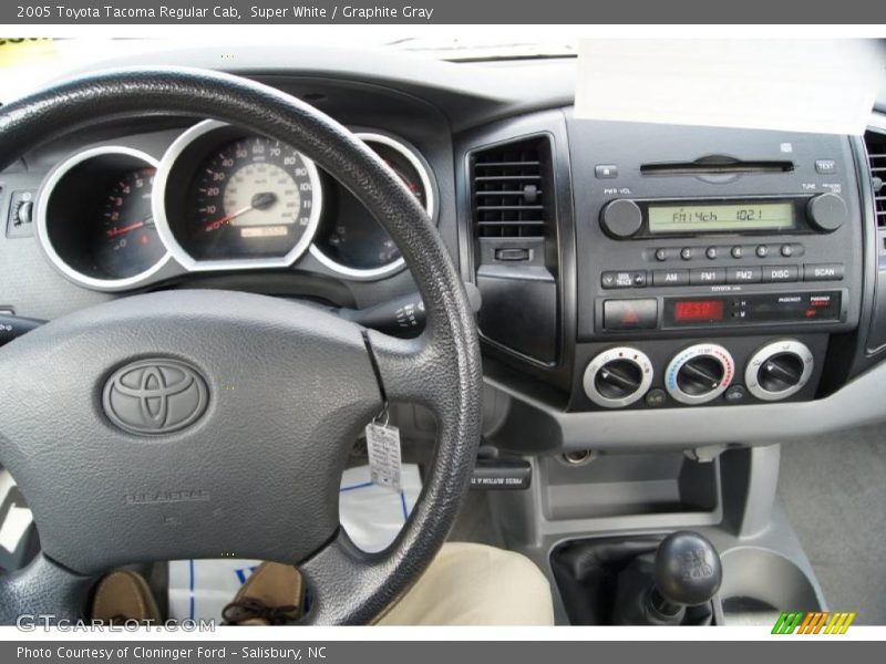 Super White / Graphite Gray 2005 Toyota Tacoma Regular Cab