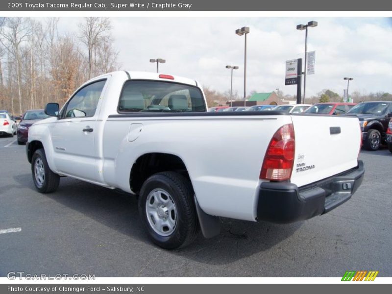 Super White / Graphite Gray 2005 Toyota Tacoma Regular Cab