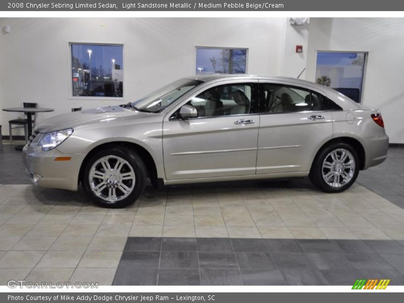 Light Sandstone Metallic / Medium Pebble Beige/Cream 2008 Chrysler Sebring Limited Sedan