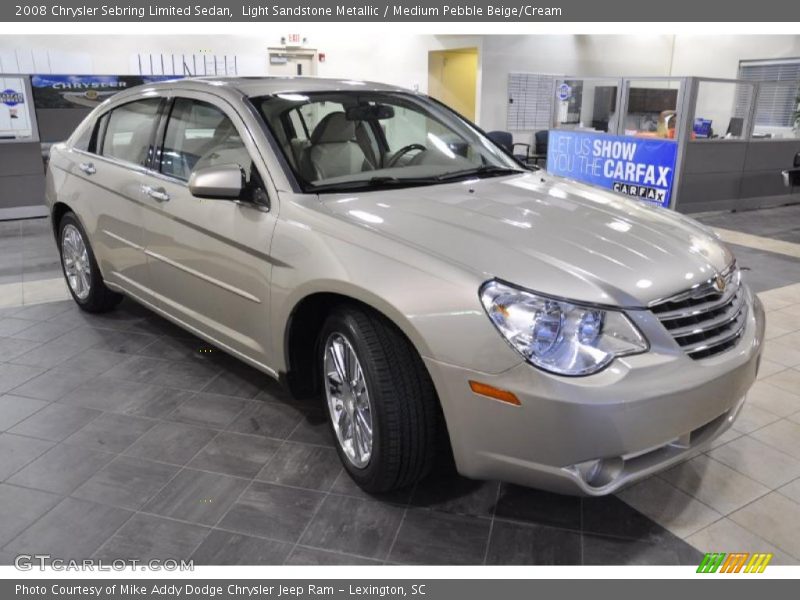 Light Sandstone Metallic / Medium Pebble Beige/Cream 2008 Chrysler Sebring Limited Sedan