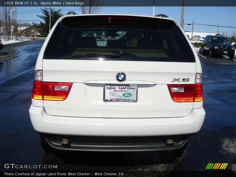 Alpine White / Sand Beige 2005 BMW X5 3.0i