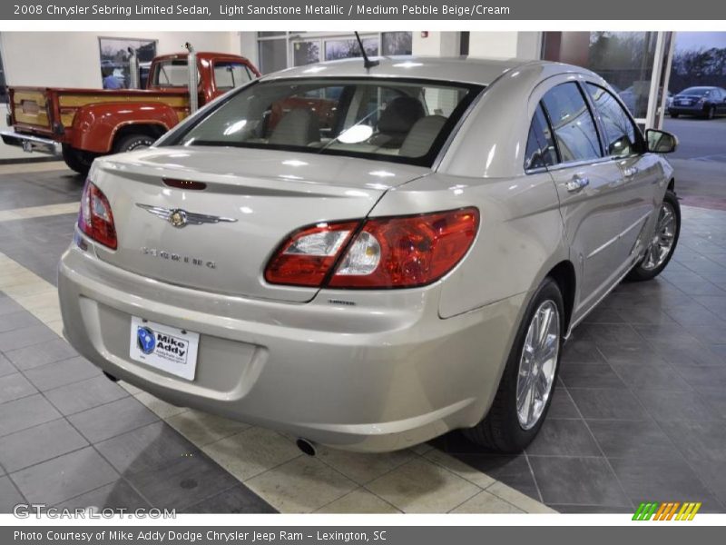 Light Sandstone Metallic / Medium Pebble Beige/Cream 2008 Chrysler Sebring Limited Sedan