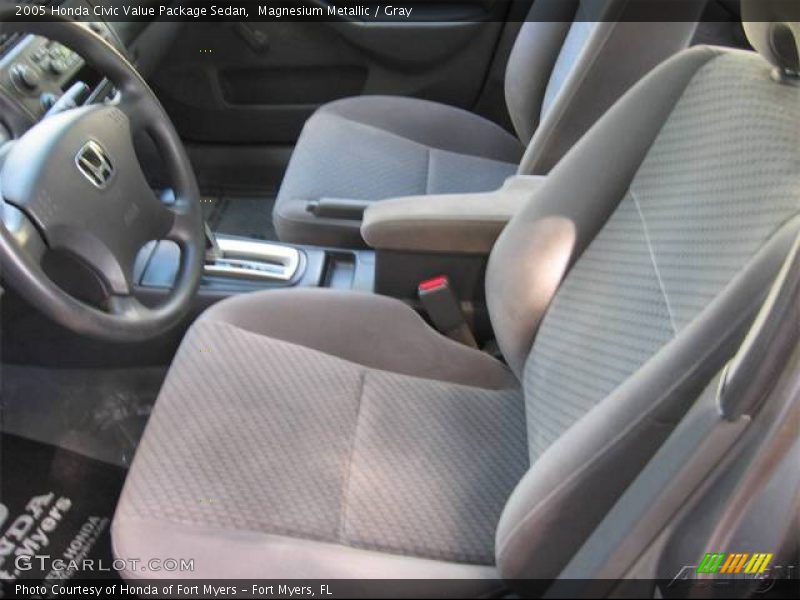 Magnesium Metallic / Gray 2005 Honda Civic Value Package Sedan