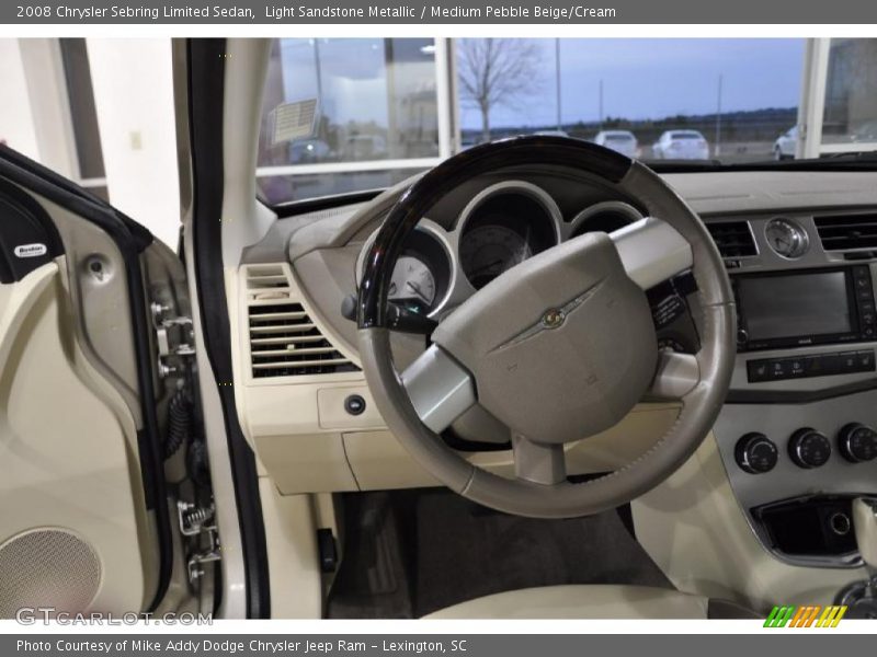 Light Sandstone Metallic / Medium Pebble Beige/Cream 2008 Chrysler Sebring Limited Sedan