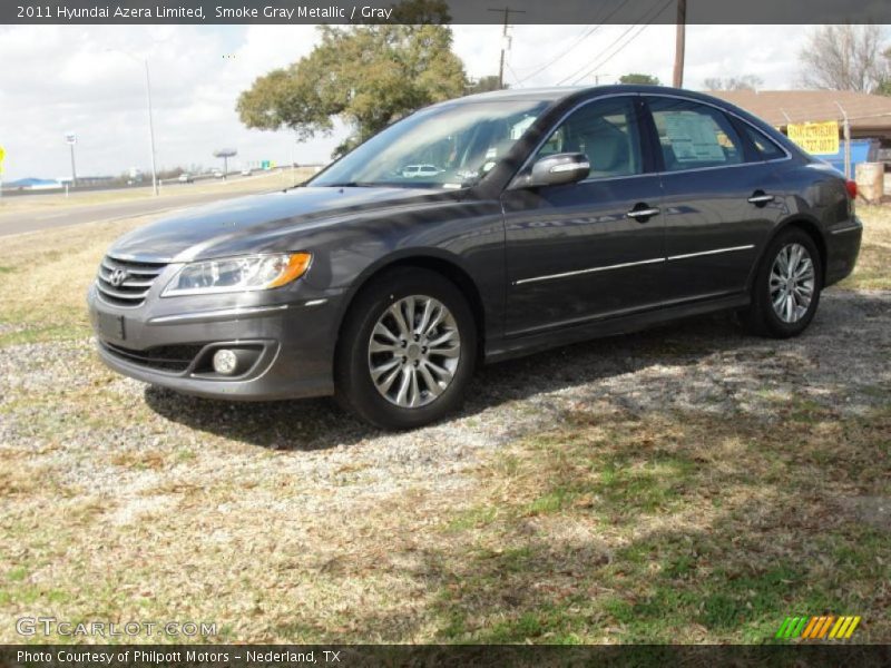 Smoke Gray Metallic / Gray 2011 Hyundai Azera Limited