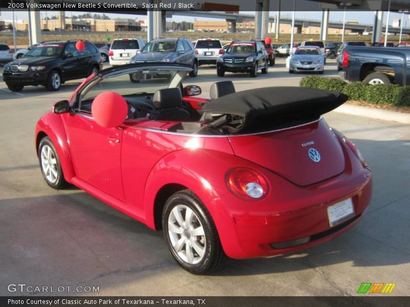 Salsa Red / Black 2008 Volkswagen New Beetle S Convertible