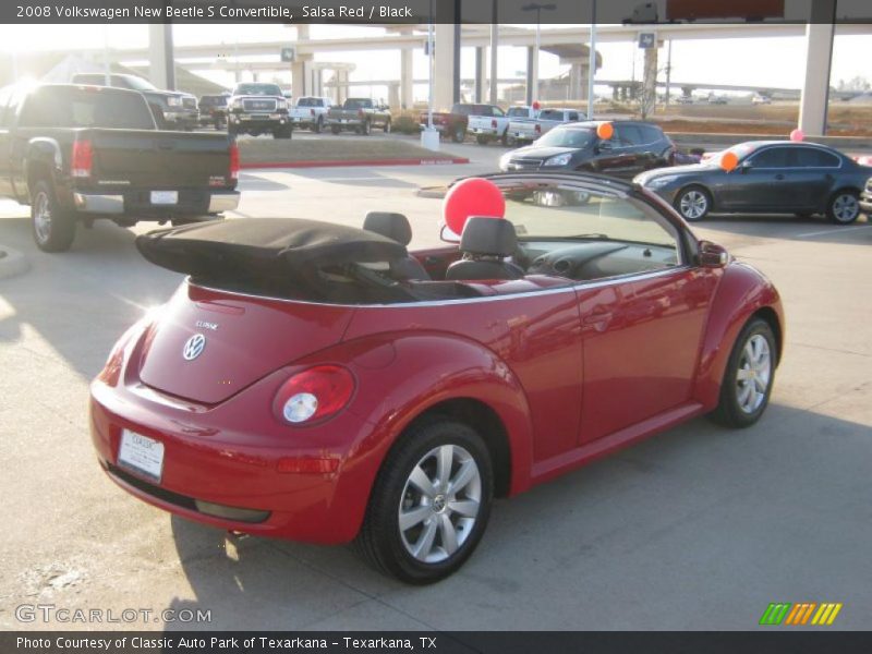 Salsa Red / Black 2008 Volkswagen New Beetle S Convertible