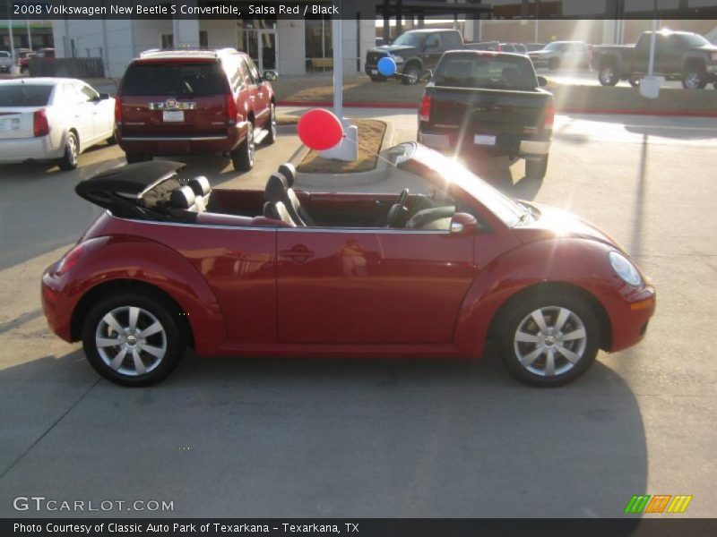 Salsa Red / Black 2008 Volkswagen New Beetle S Convertible