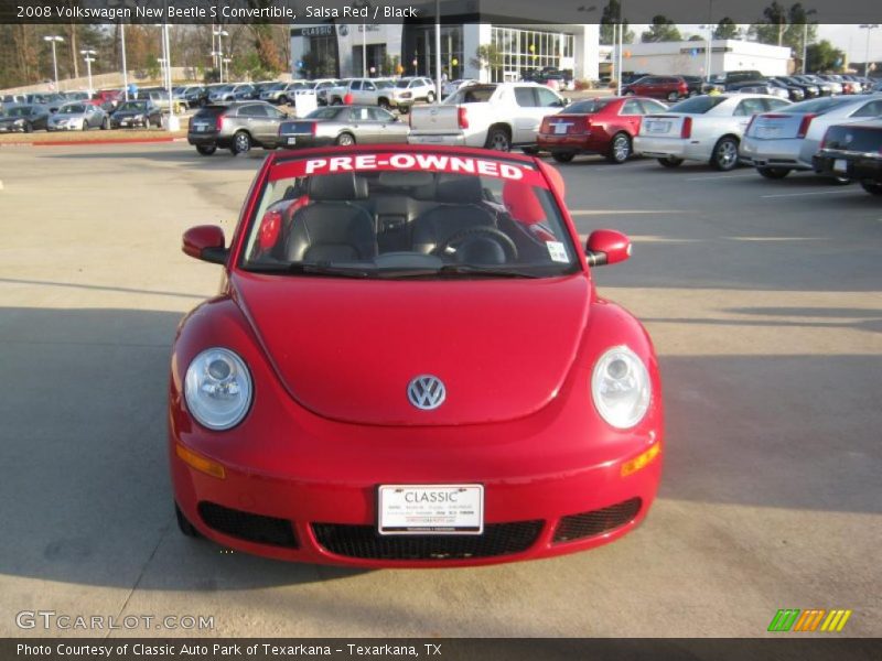 Salsa Red / Black 2008 Volkswagen New Beetle S Convertible