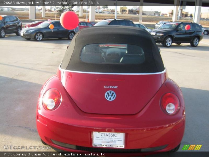 Salsa Red / Black 2008 Volkswagen New Beetle S Convertible