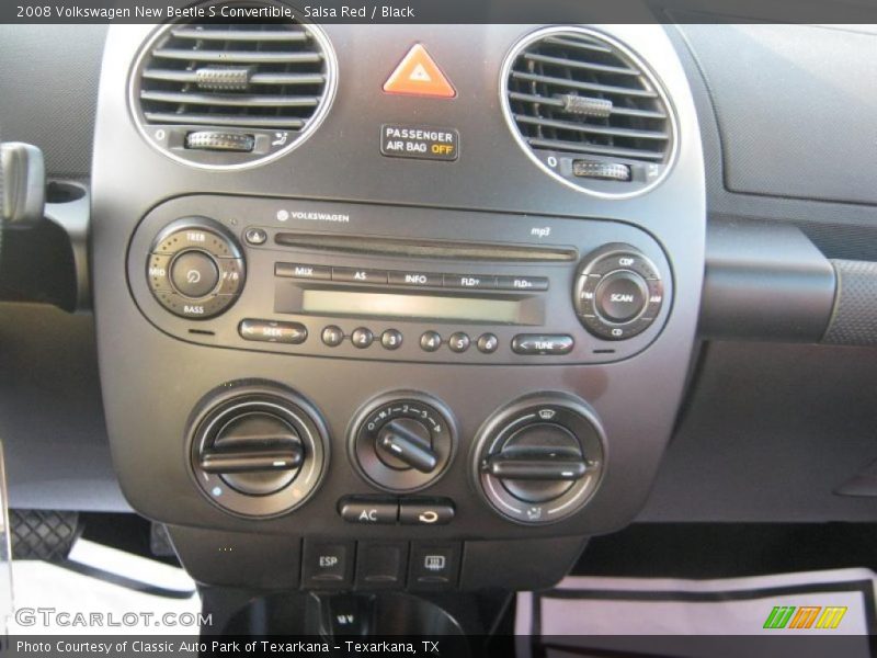 Controls of 2008 New Beetle S Convertible