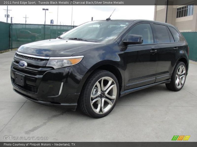 Tuxedo Black Metallic / Charcoal Black/Silver Smoke Metallic 2011 Ford Edge Sport