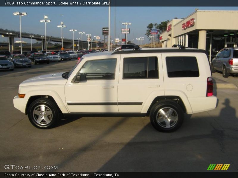 Stone White / Dark Slate Gray 2009 Jeep Commander Sport
