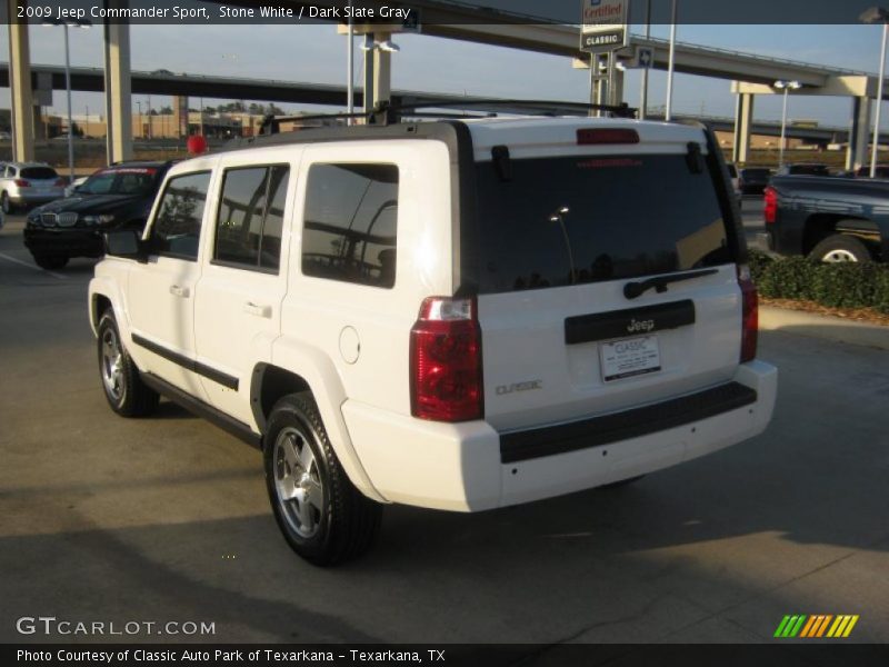 Stone White / Dark Slate Gray 2009 Jeep Commander Sport