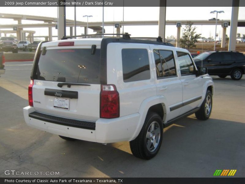 Stone White / Dark Slate Gray 2009 Jeep Commander Sport