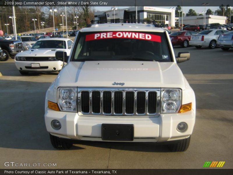 Stone White / Dark Slate Gray 2009 Jeep Commander Sport