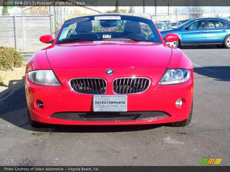 Bright Red / Black 2005 BMW Z4 2.5i Roadster