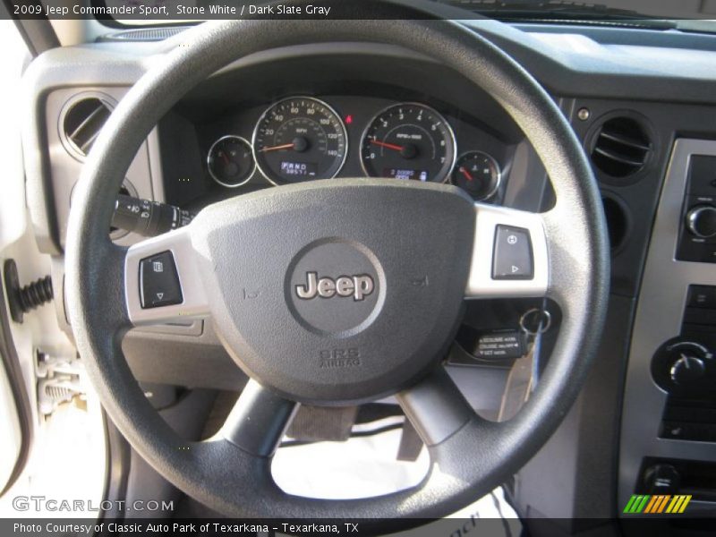 Stone White / Dark Slate Gray 2009 Jeep Commander Sport