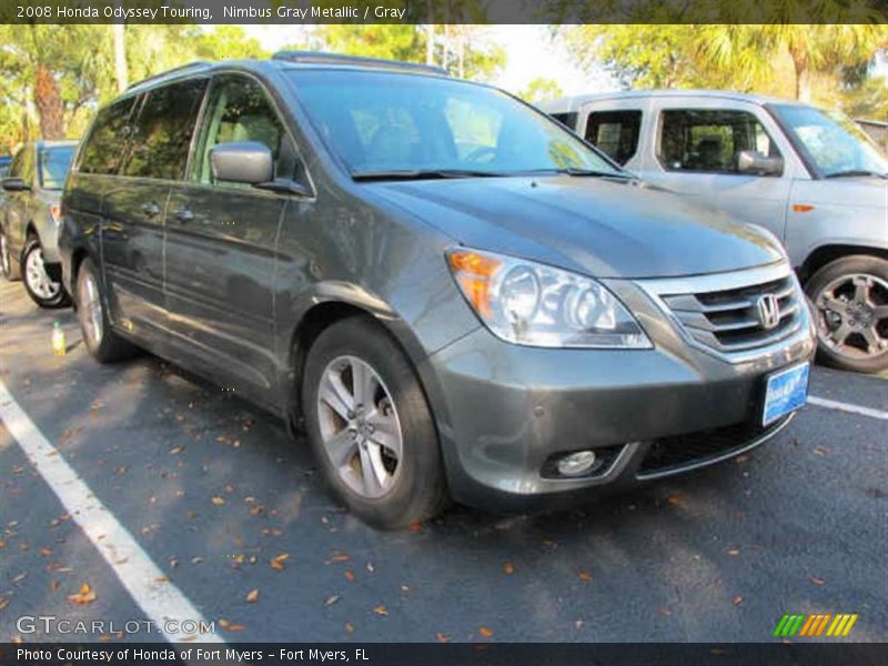 Nimbus Gray Metallic / Gray 2008 Honda Odyssey Touring