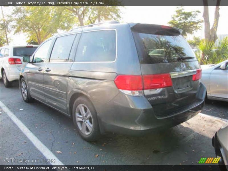 Nimbus Gray Metallic / Gray 2008 Honda Odyssey Touring