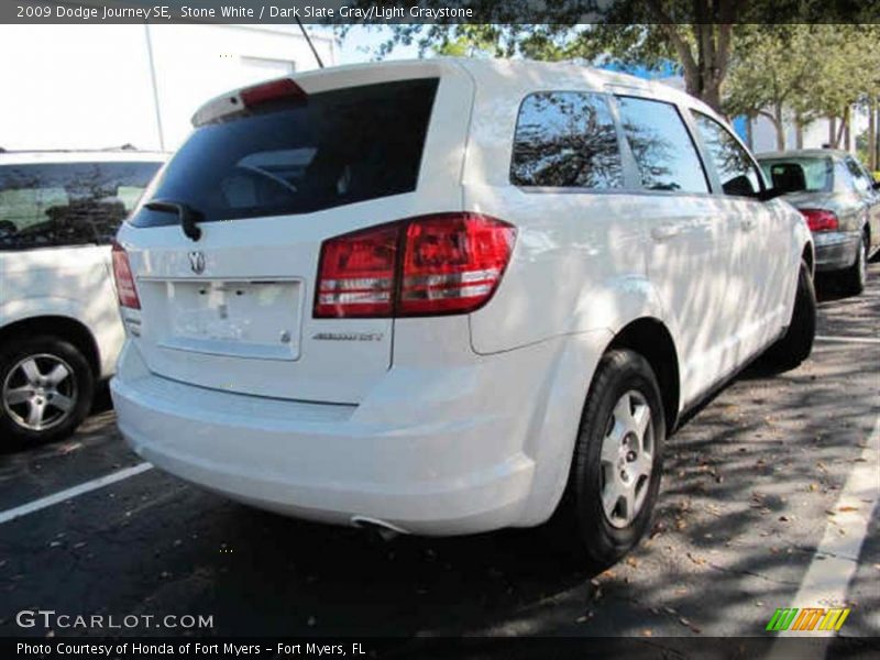 Stone White / Dark Slate Gray/Light Graystone 2009 Dodge Journey SE