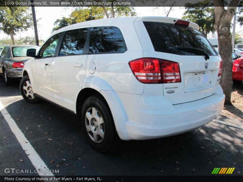 Stone White / Dark Slate Gray/Light Graystone 2009 Dodge Journey SE