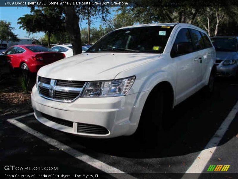 Stone White / Dark Slate Gray/Light Graystone 2009 Dodge Journey SE