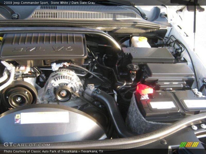 Stone White / Dark Slate Gray 2009 Jeep Commander Sport