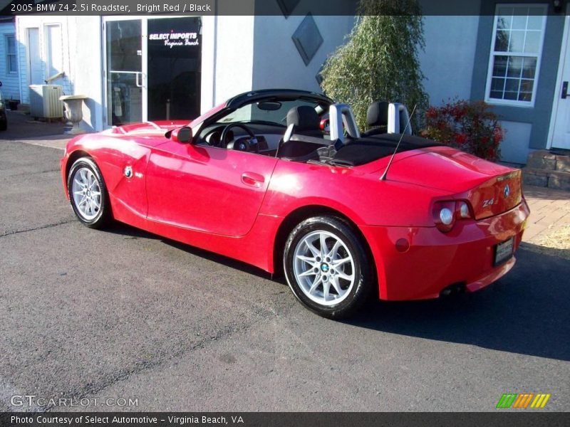 Bright Red / Black 2005 BMW Z4 2.5i Roadster