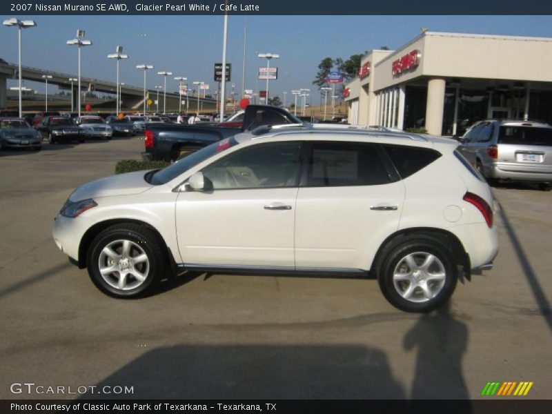 Glacier Pearl White / Cafe Latte 2007 Nissan Murano SE AWD