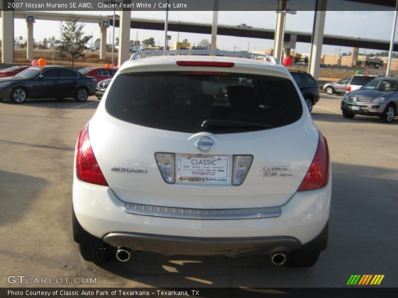 Glacier Pearl White / Cafe Latte 2007 Nissan Murano SE AWD