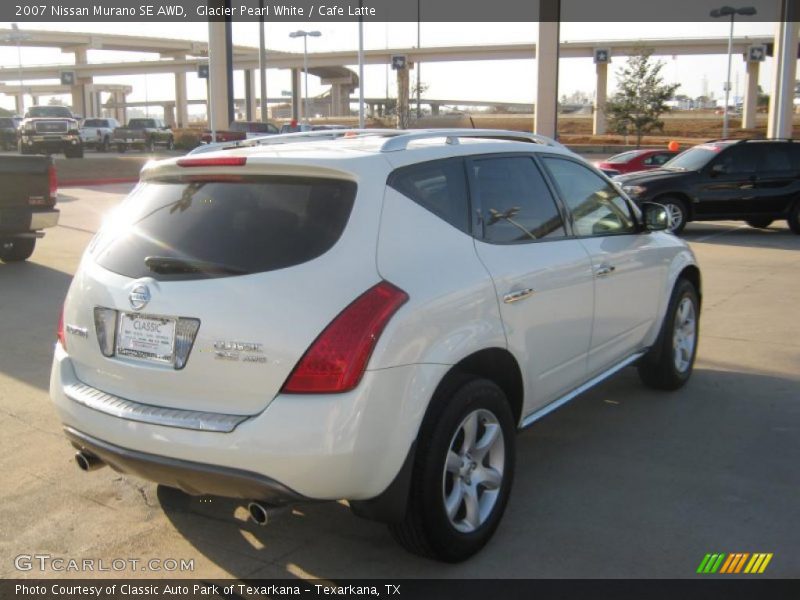 Glacier Pearl White / Cafe Latte 2007 Nissan Murano SE AWD