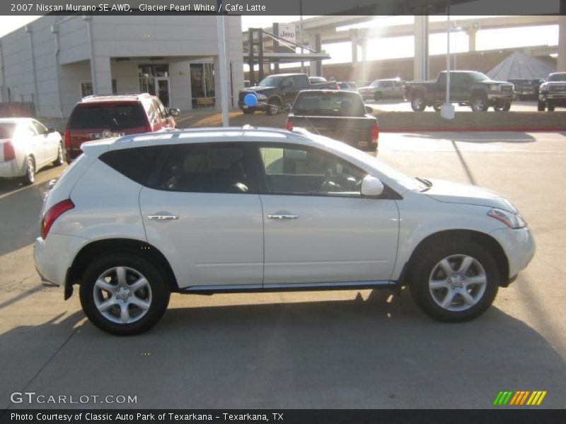 Glacier Pearl White / Cafe Latte 2007 Nissan Murano SE AWD