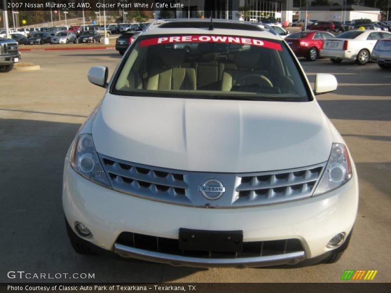 Glacier Pearl White / Cafe Latte 2007 Nissan Murano SE AWD